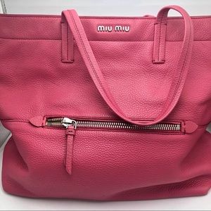 MiuMiu Leather Tote Bag